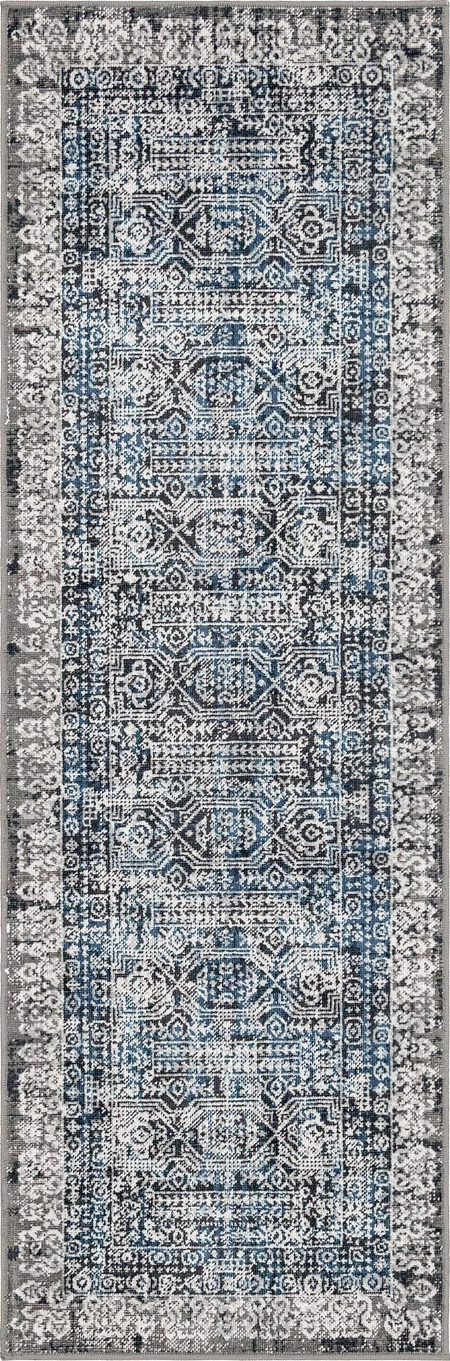 Gray 2' x 6' Aarhus Runner Area Rug 100% Polypropylene With Jute Foundation Living Room Bedroom Carpet for Sale at Rug Engine