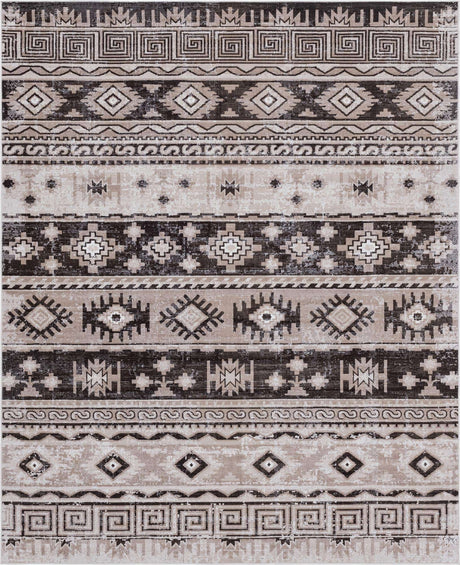 Beige 7' 10 x 10' Lucerne Rectangle Area Rug 100% Polypropylene Traditional Classic Easy Clean Carpet for Kitchens, Living Rooms, Bedroom, Office for Sale at Rug Engine