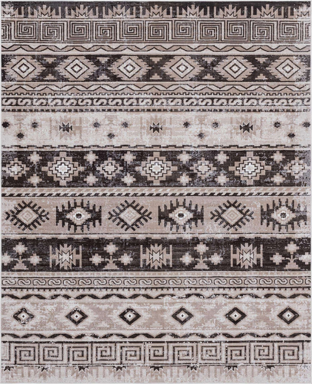 Beige 7' 10 x 10' Lucerne Rectangle Area Rug 100% Polypropylene Traditional Classic Easy Clean Carpet for Kitchens, Living Rooms, Bedroom, Office for Sale at Rug Engine