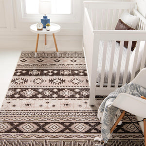 Beige 4' 1 x 6' 1 Lucerne Rectangle Area Rug 100% Polypropylene Traditional Classic Easy Clean Carpet for Kitchens, Living Rooms, Bedroom, Office for Sale at Rug Engine