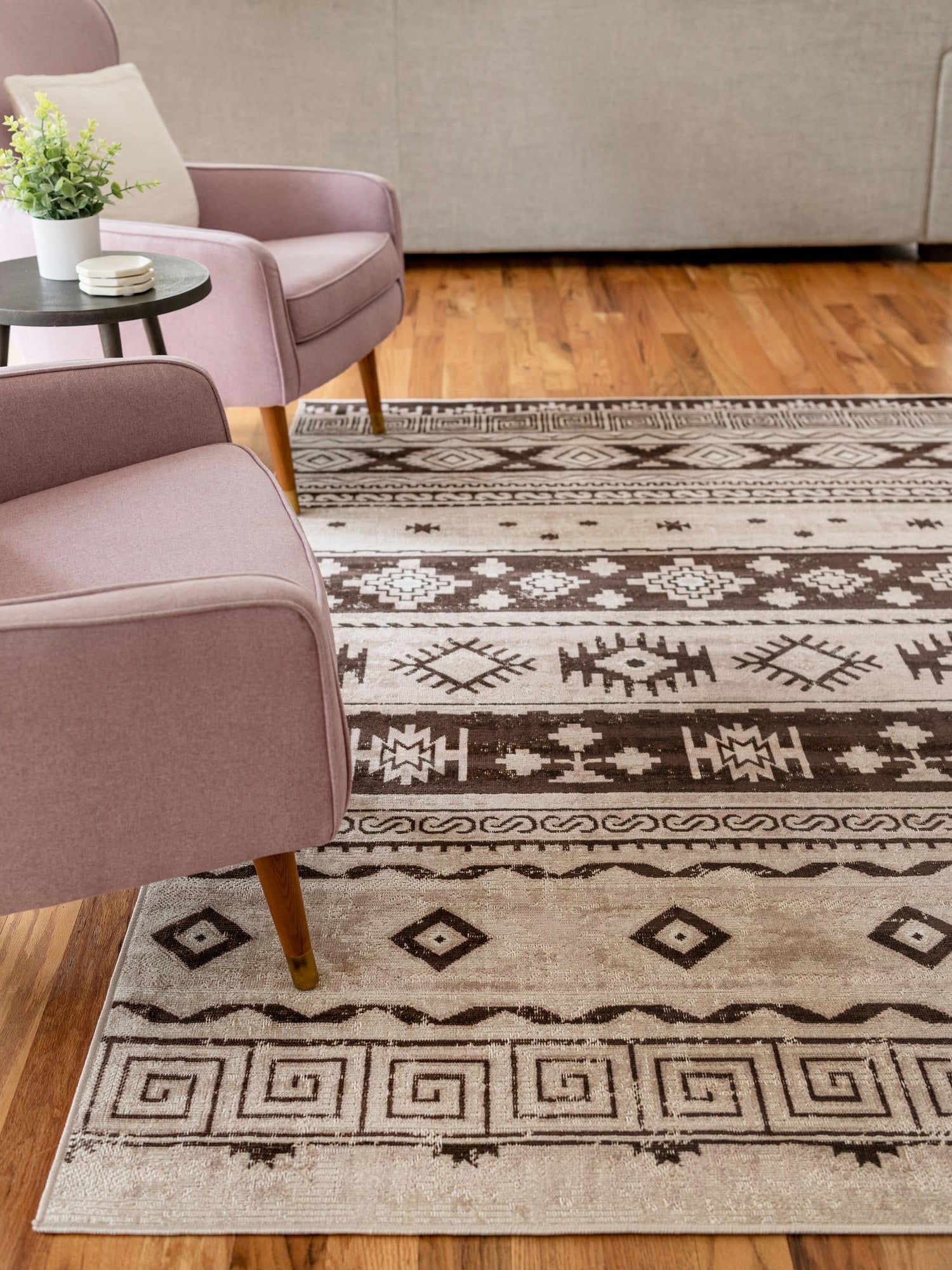 Beige 9' x 12' Lucerne Rectangle Area Rug 100% Polypropylene Traditional Classic Easy Clean Carpet for Kitchens, Living Rooms, Bedroom, Office for Sale at Rug Engine