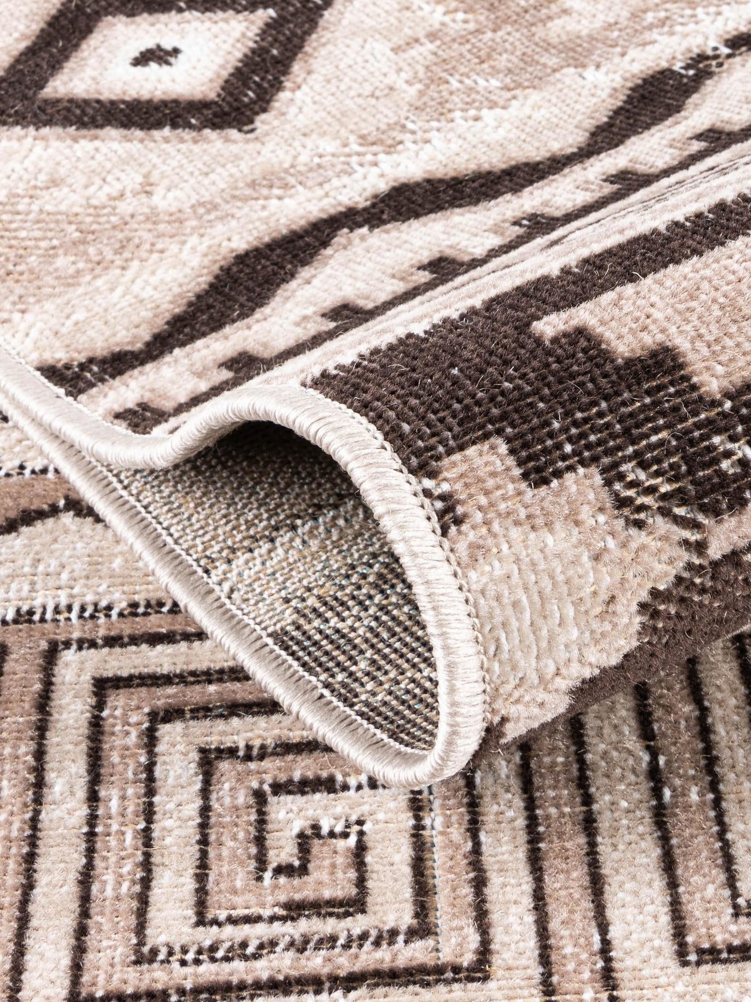 Beige 7' 10 x 10' Lucerne Rectangle Area Rug 100% Polypropylene Traditional Classic Easy Clean Carpet for Kitchens, Living Rooms, Bedroom, Office for Sale at Rug Engine