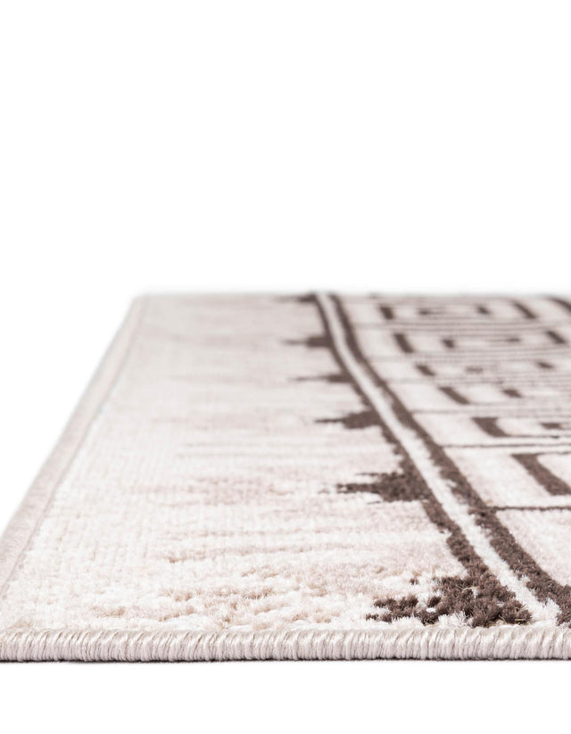 Beige 5' 3 x 8' Lucerne Rectangle Area Rug 100% Polypropylene Traditional Classic Easy Clean Carpet for Kitchens, Living Rooms, Bedroom, Office for Sale at Rug Engine
