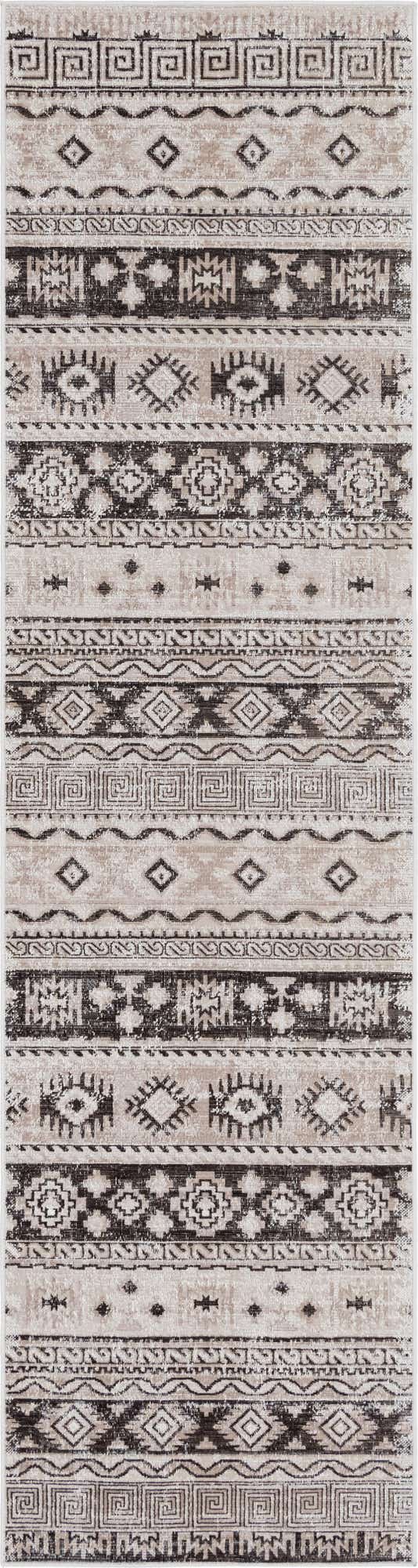 Beige 2' 7 x 10' Lucerne Runner Area Rug 100% Polypropylene Traditional Classic Easy Clean Carpet for Kitchens, Living Rooms, Bedroom, Office for Sale at Rug Engine