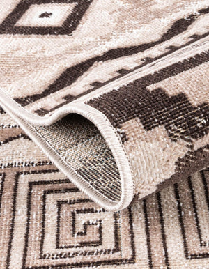Beige 2' 7 x 10' Lucerne Runner Area Rug 100% Polypropylene Traditional Classic Easy Clean Carpet for Kitchens, Living Rooms, Bedroom, Office for Sale at Rug Engine