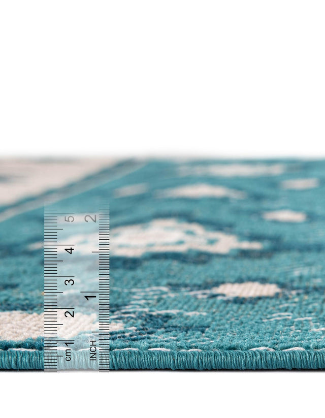 Blue 5' 3 x 5' 3 Lucerne Round Rug
