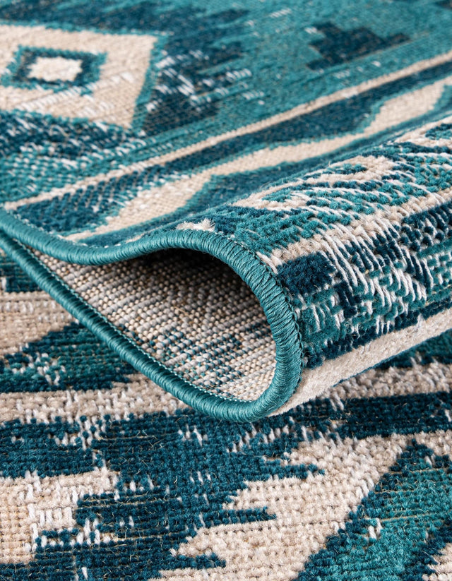 Blue 5' 3 x 5' 3 Lucerne Round Rug