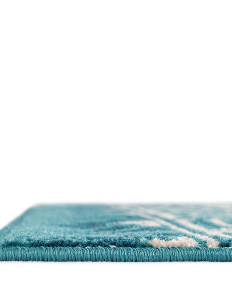 Blue 2' x 6' 1 Lucerne Runner Area Rug 100% Polypropylene Traditional Classic Easy Clean Carpet for Kitchens, Living Rooms, Bedroom, Office for Sale at Rug Engine