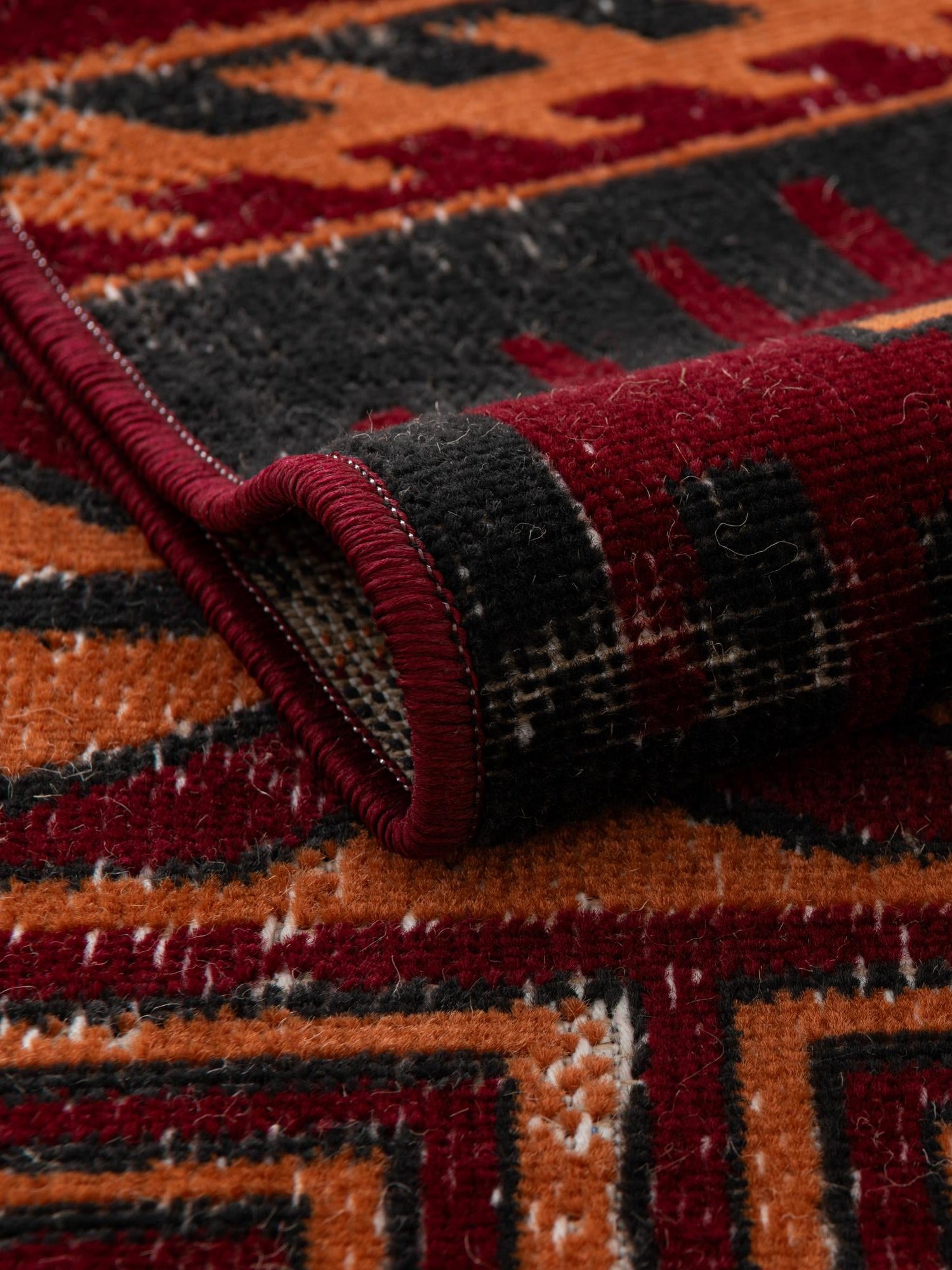 Rust Red 7' 1 x 10' Lucerne Rectangle Area Rug 100% Polypropylene Traditional Classic Easy Clean Carpet for Kitchens, Living Rooms, Bedroom, Office for Sale at Rug Engine