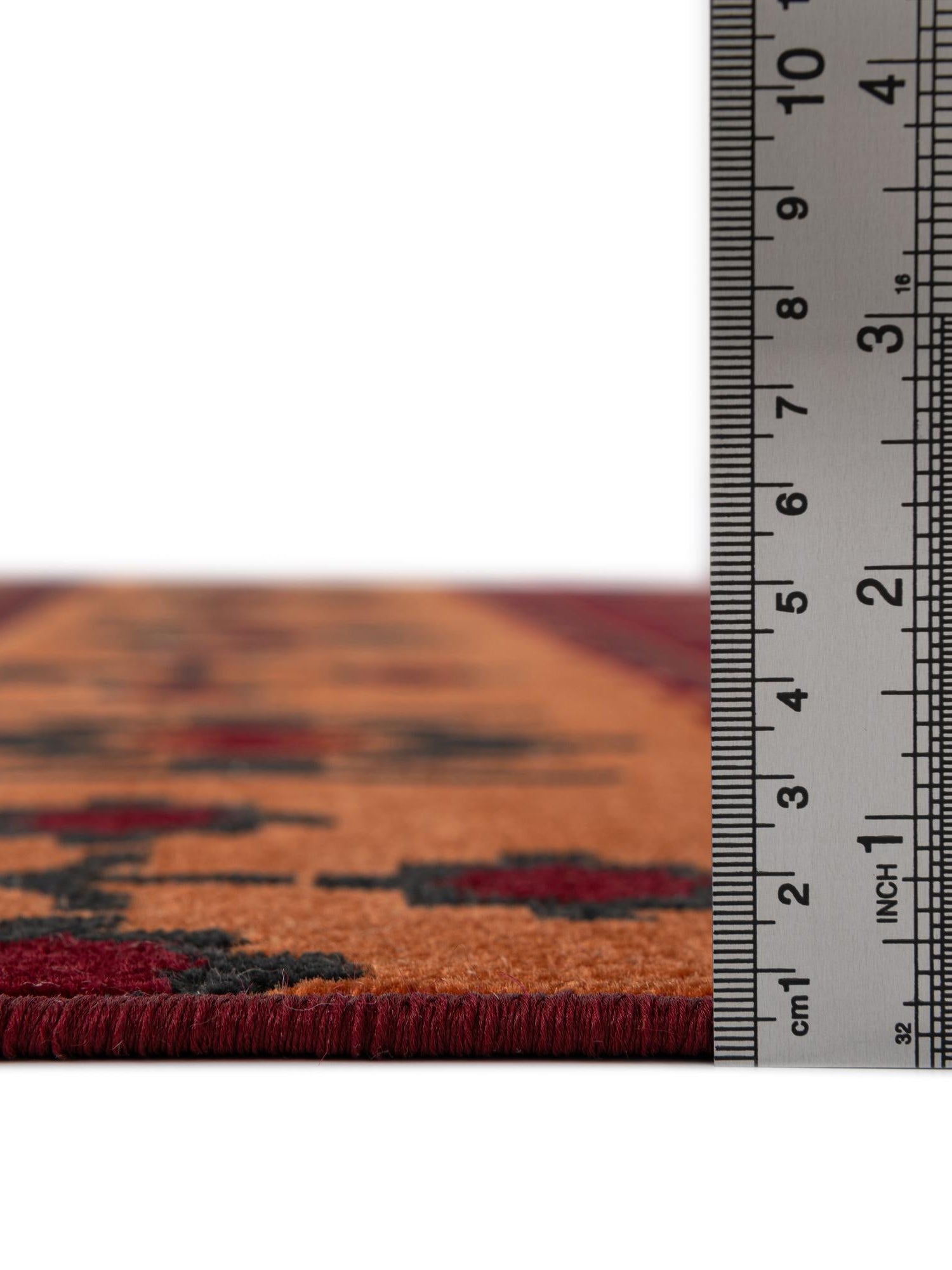 Rust Red 2' x 4' 1 Lucerne Runner Area Rug 100% Polypropylene Traditional Classic Easy Clean Carpet for Kitchens, Living Rooms, Bedroom, Office for Sale at Rug Engine