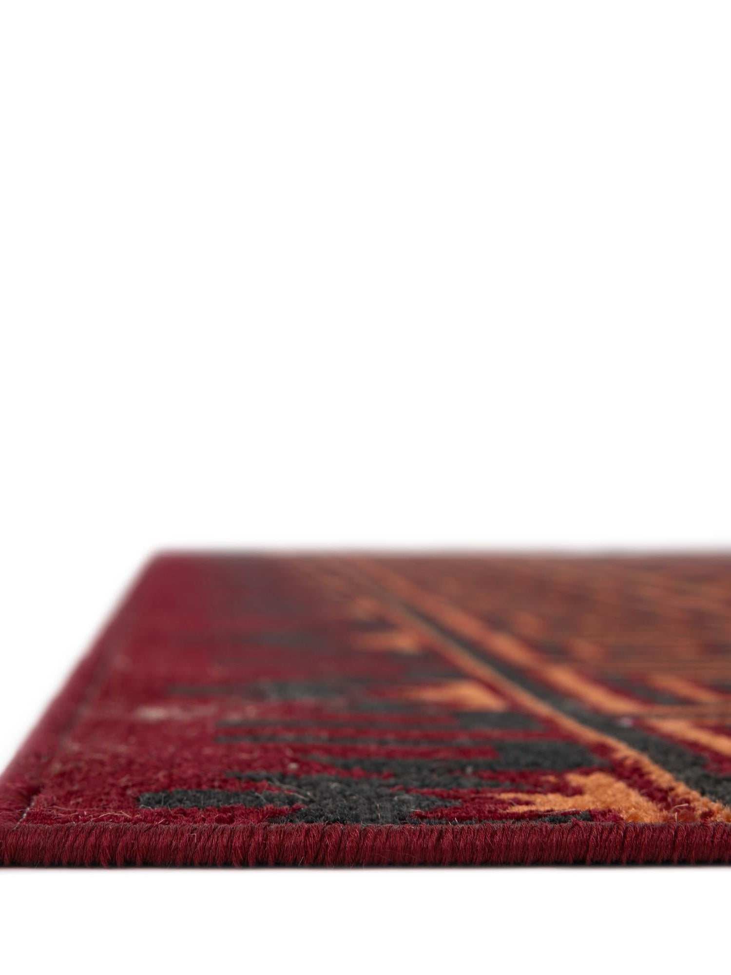 Rust Red 2' x 5' 3 Lucerne Runner Area Rug 100% Polypropylene Traditional Classic Easy Clean Carpet for Kitchens, Living Rooms, Bedroom, Office for Sale at Rug Engine
