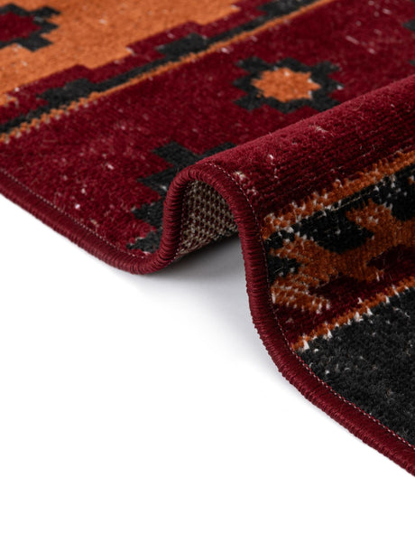Rust Red 2' x 4' 1 Lucerne Runner Area Rug 100% Polypropylene Traditional Classic Easy Clean Carpet for Kitchens, Living Rooms, Bedroom, Office for Sale at Rug Engine