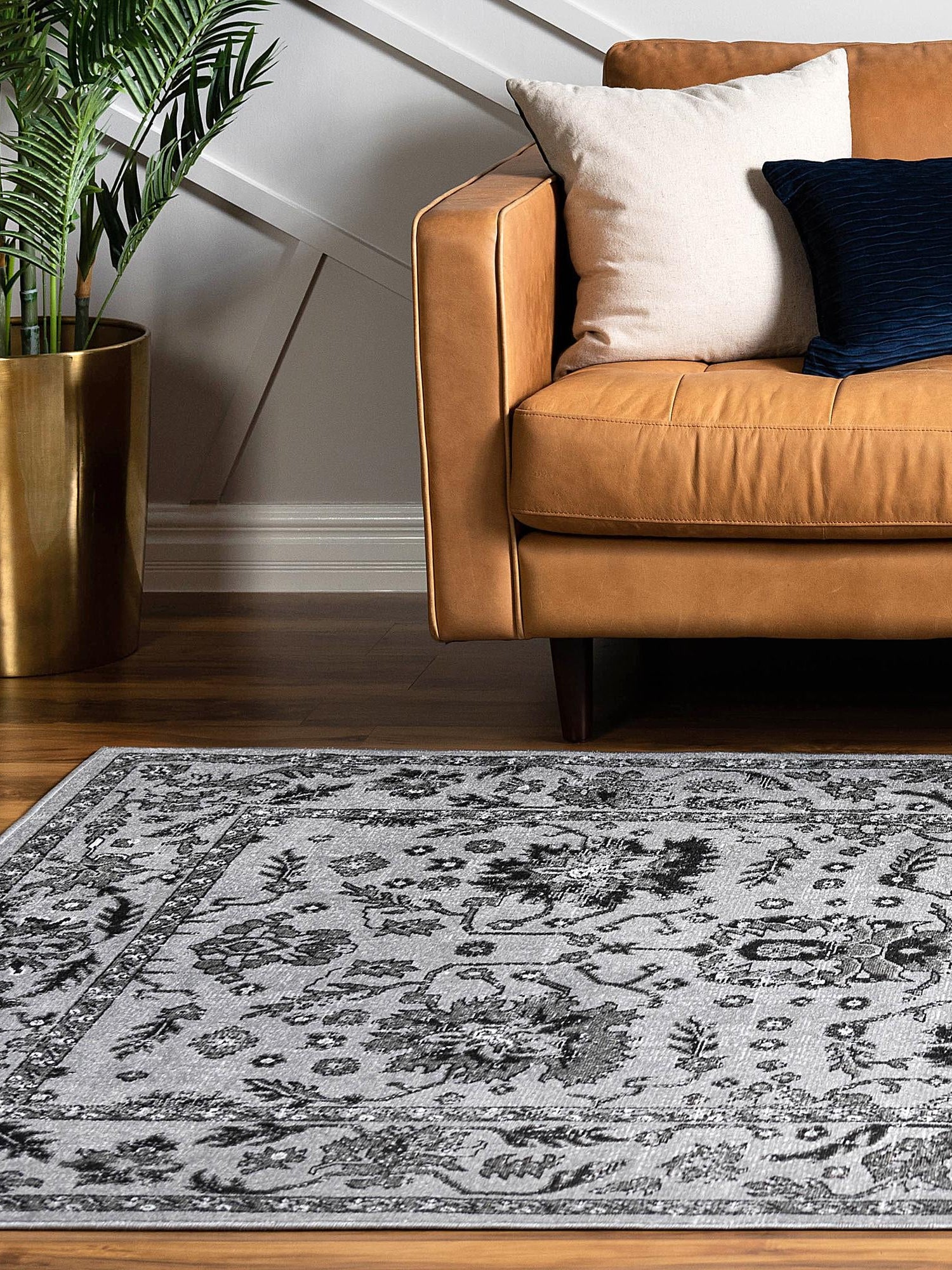 Light Gray 9' x 12' Lucerne Rectangle Area Rug 100% Polypropylene Traditional Classic Easy Clean Carpet for Kitchens, Living Rooms, Bedroom, Office for Sale at Rug Engine