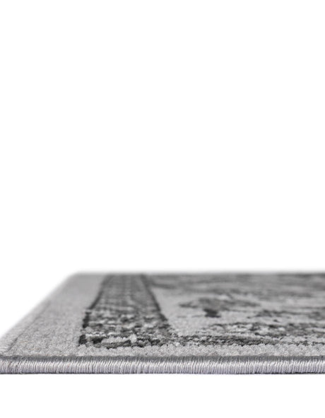 Light Gray 5' 3 x 8' Lucerne Rectangle Area Rug 100% Polypropylene Traditional Classic Easy Clean Carpet for Kitchens, Living Rooms, Bedroom, Office for Sale at Rug Engine