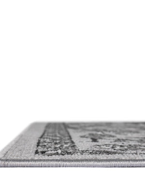 Light Gray 2' x 6' 1 Lucerne Runner Area Rug 100% Polypropylene Traditional Classic Easy Clean Carpet for Kitchens, Living Rooms, Bedroom, Office for Sale at Rug Engine