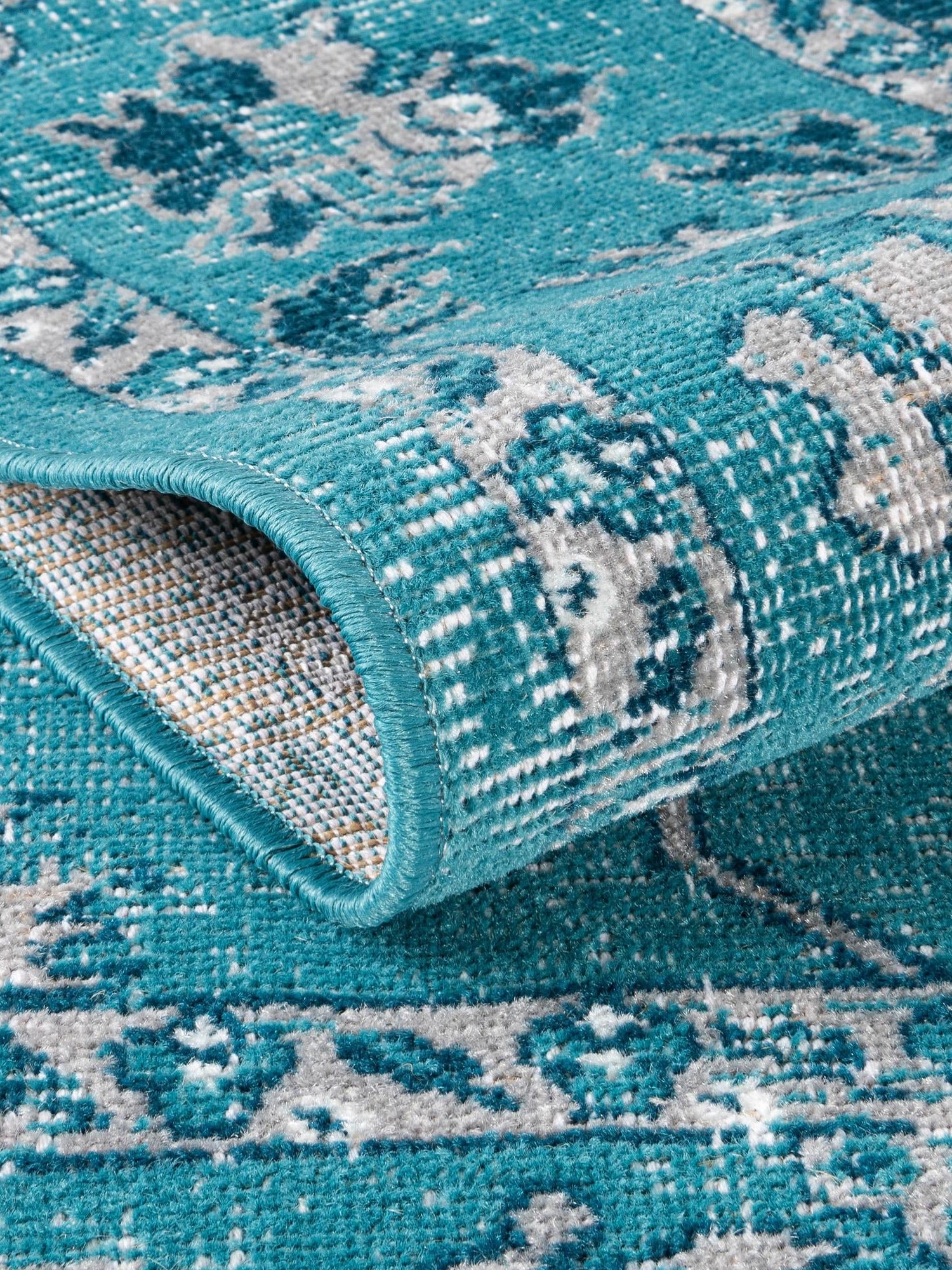 Blue 7' 10 x 10' Lucerne Rectangle Area Rug 100% Polypropylene Traditional Classic Easy Clean Carpet for Kitchens, Living Rooms, Bedroom, Office for Sale at Rug Engine