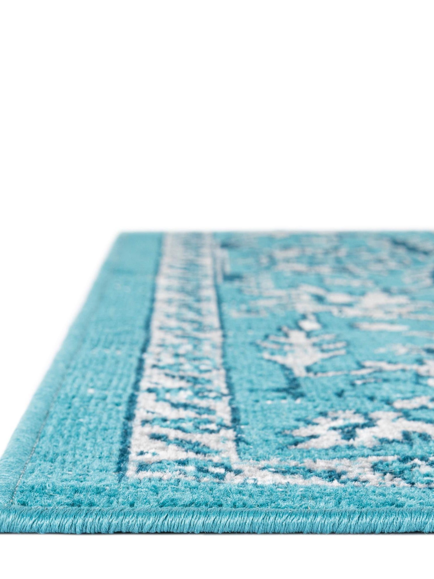 Blue 5' 3 x 8' Lucerne Rectangle Area Rug 100% Polypropylene Traditional Classic Easy Clean Carpet for Kitchens, Living Rooms, Bedroom, Office for Sale at Rug Engine