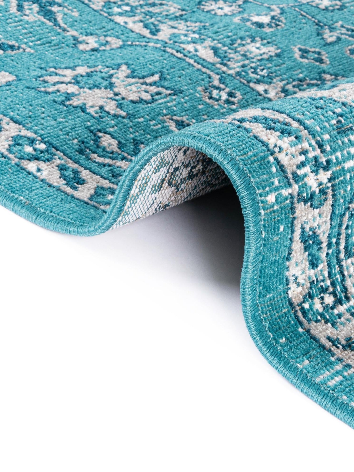 Blue 9' x 12' Lucerne Rectangle Area Rug 100% Polypropylene Traditional Classic Easy Clean Carpet for Kitchens, Living Rooms, Bedroom, Office for Sale at Rug Engine