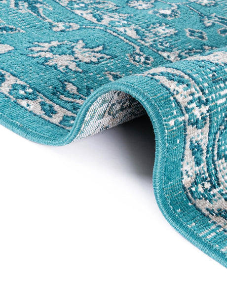 Blue 2' 7 x 10' Lucerne Runner Area Rug 100% Polypropylene Traditional Classic Easy Clean Carpet for Kitchens, Living Rooms, Bedroom, Office for Sale at Rug Engine