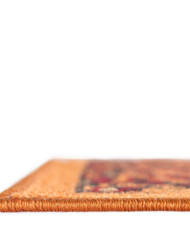 Orange 7' 10 x 10' Lucerne Rectangle Area Rug 100% Polypropylene Traditional Classic Easy Clean Carpet for Kitchens, Living Rooms, Bedroom, Office for Sale at Rug Engine