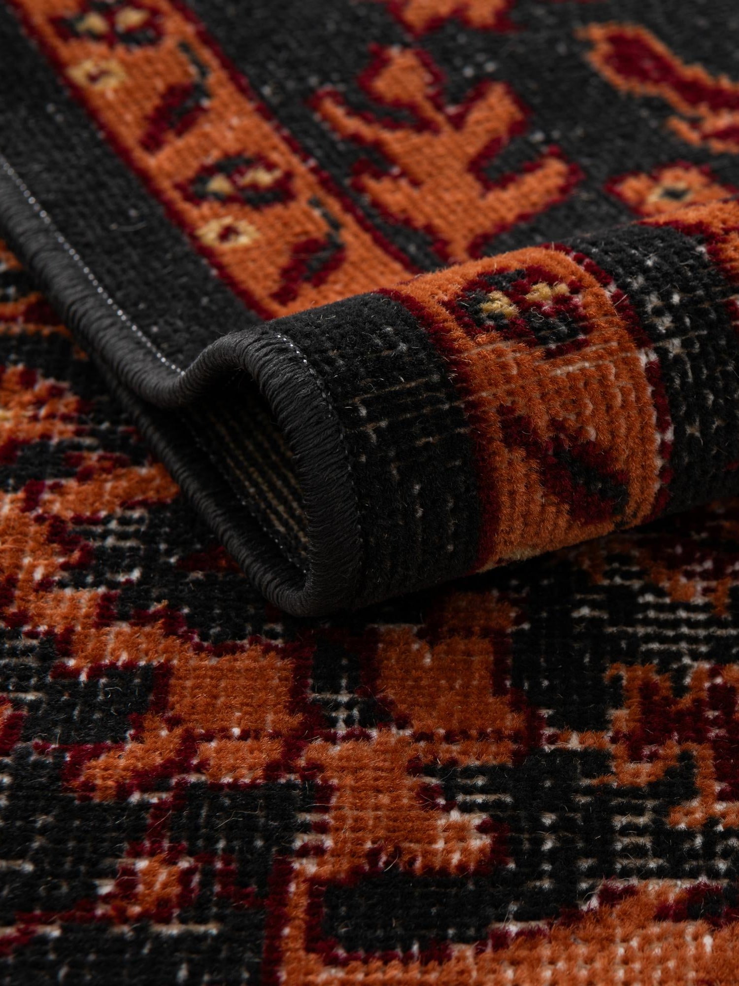Black 7' 10 x 11' Lucerne Rectangle Area Rug 100% Polypropylene Traditional Classic Easy Clean Carpet for Kitchens, Living Rooms, Bedroom, Office for Sale at Rug Engine