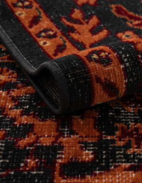 Black 2' x 3' 1 Lucerne Rectangle Area Rug 100% Polypropylene Traditional Classic Easy Clean Carpet for Kitchens, Living Rooms, Bedroom, Office for Sale at Rug Engine