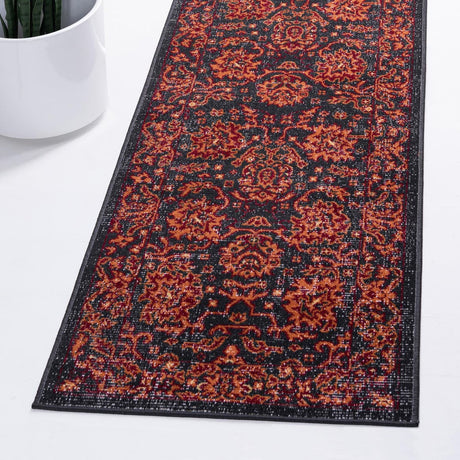 Black 2' x 8' Lucerne Runner Area Rug 100% Polypropylene Traditional Classic Easy Clean Carpet for Kitchens, Living Rooms, Bedroom, Office for Sale at Rug Engine