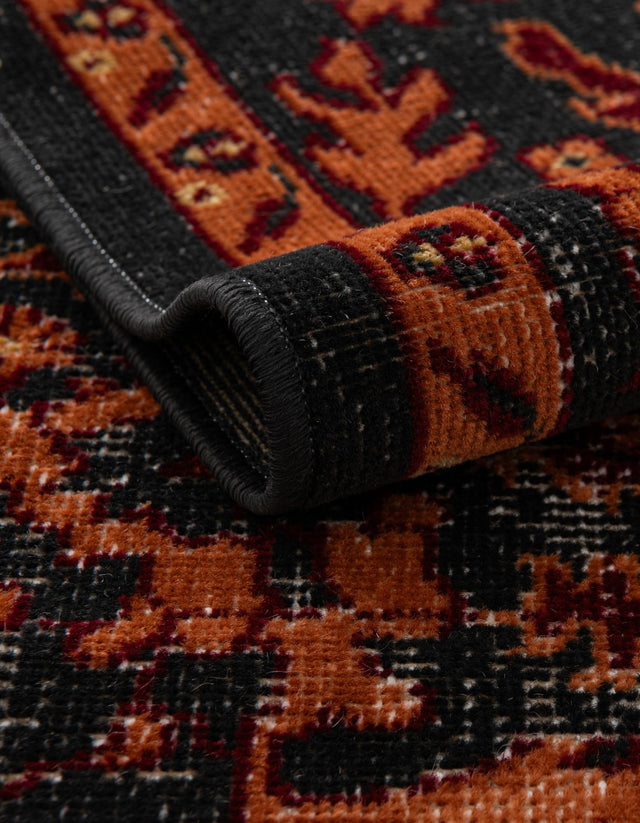 Black 2' x 6' 1 Lucerne Runner Area Rug 100% Polypropylene Traditional Classic Easy Clean Carpet for Kitchens, Living Rooms, Bedroom, Office for Sale at Rug Engine