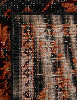 Black 2' x 5' 3 Lucerne Runner Area Rug 100% Polypropylene Traditional Classic Easy Clean Carpet for Kitchens, Living Rooms, Bedroom, Office for Sale at Rug Engine