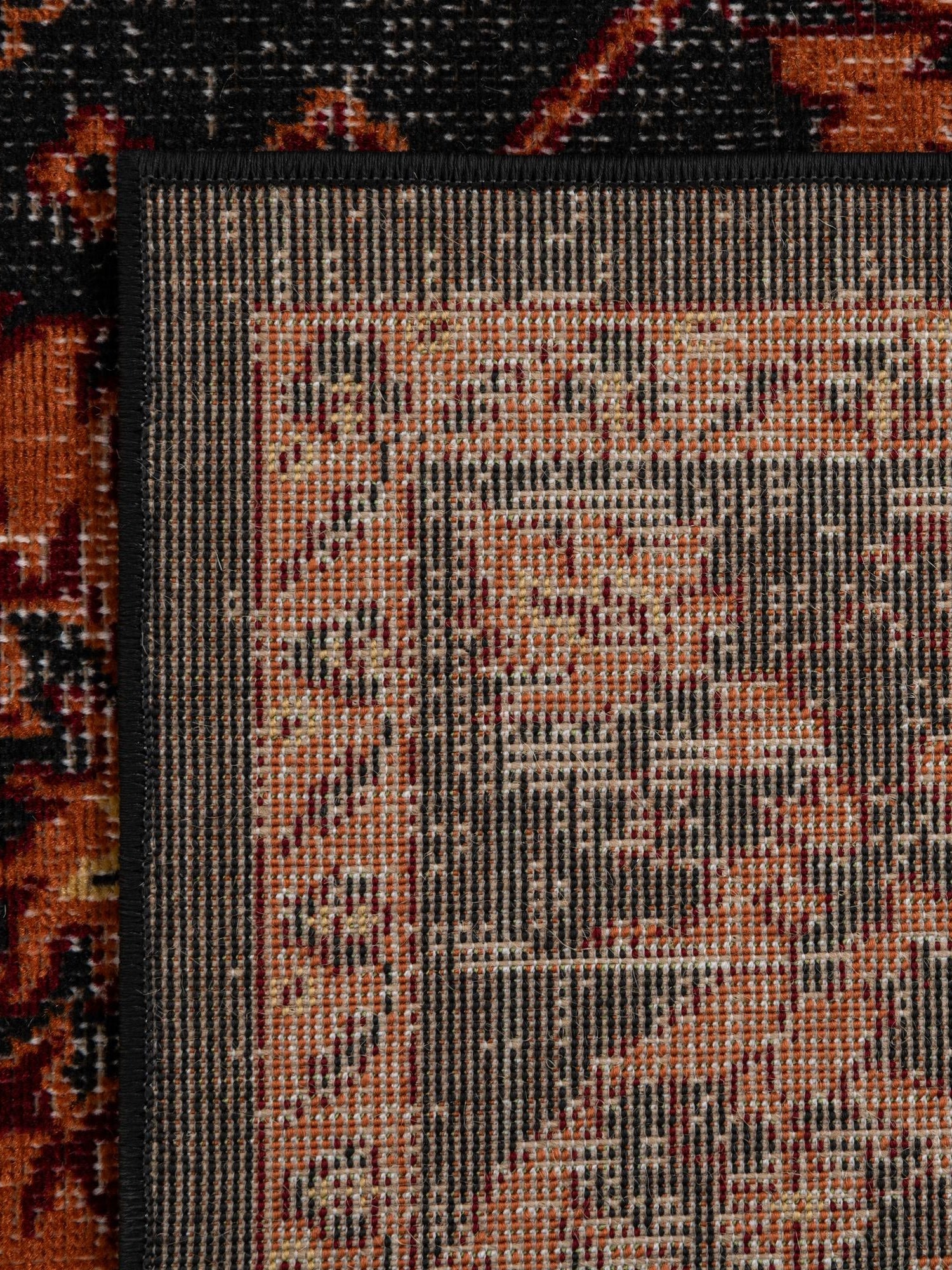 Black 2' x 7' 1 Lucerne Runner Area Rug 100% Polypropylene Traditional Classic Easy Clean Carpet for Kitchens, Living Rooms, Bedroom, Office for Sale at Rug Engine