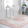 Ivory 4' 1 x 6' 1 Lucerne Rectangle Area Rug 100% Polypropylene Traditional Classic Easy Clean Carpet for Kitchens, Living Rooms, Bedroom, Office for Sale at Rug Engine