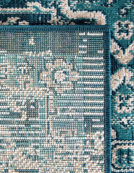 Blue 5' 3 x 8' Lucerne Rectangle Area Rug 100% Polypropylene Traditional Classic Easy Clean Carpet for Kitchens, Living Rooms, Bedroom, Office for Sale at Rug Engine