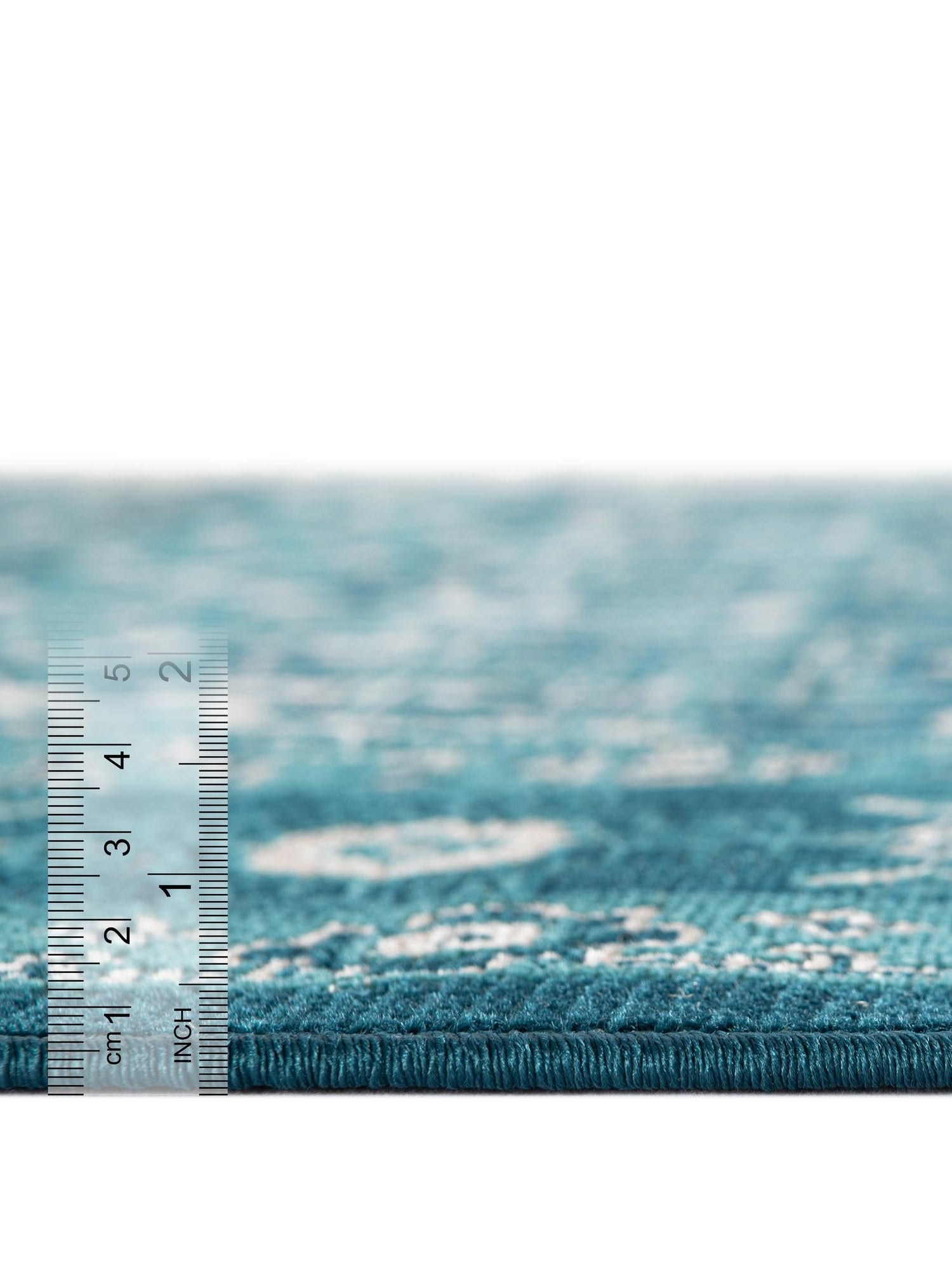 Blue 2' 7 x 10' Lucerne Runner Area Rug 100% Polypropylene Traditional Classic Easy Clean Carpet for Kitchens, Living Rooms, Bedroom, Office for Sale at Rug Engine