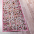 Pink 2' 7 x 10' Lucerne Runner Area Rug 100% Polypropylene Traditional Classic Easy Clean Carpet for Kitchens, Living Rooms, Bedroom, Office for Sale at Rug Engine