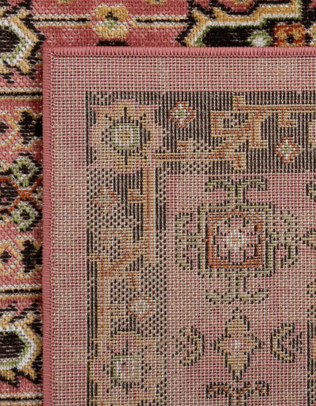 Pink 2' x 6' 1 Lucerne Runner Area Rug 100% Polypropylene Traditional Classic Easy Clean Carpet for Kitchens, Living Rooms, Bedroom, Office for Sale at Rug Engine
