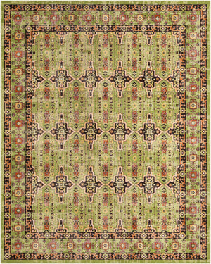 Green 7' 10 x 10' Lucerne Rectangle Area Rug 100% Polypropylene Traditional Classic Easy Clean Carpet for Kitchens, Living Rooms, Bedroom, Office for Sale at Rug Engine