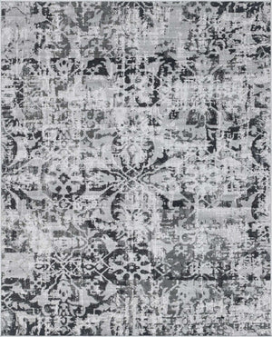 Gray 7' 10 x 10' Lucerne Rectangle Area Rug 100% Polypropylene Traditional Classic Easy Clean Carpet for Kitchens, Living Rooms, Bedroom, Office for Sale at Rug Engine