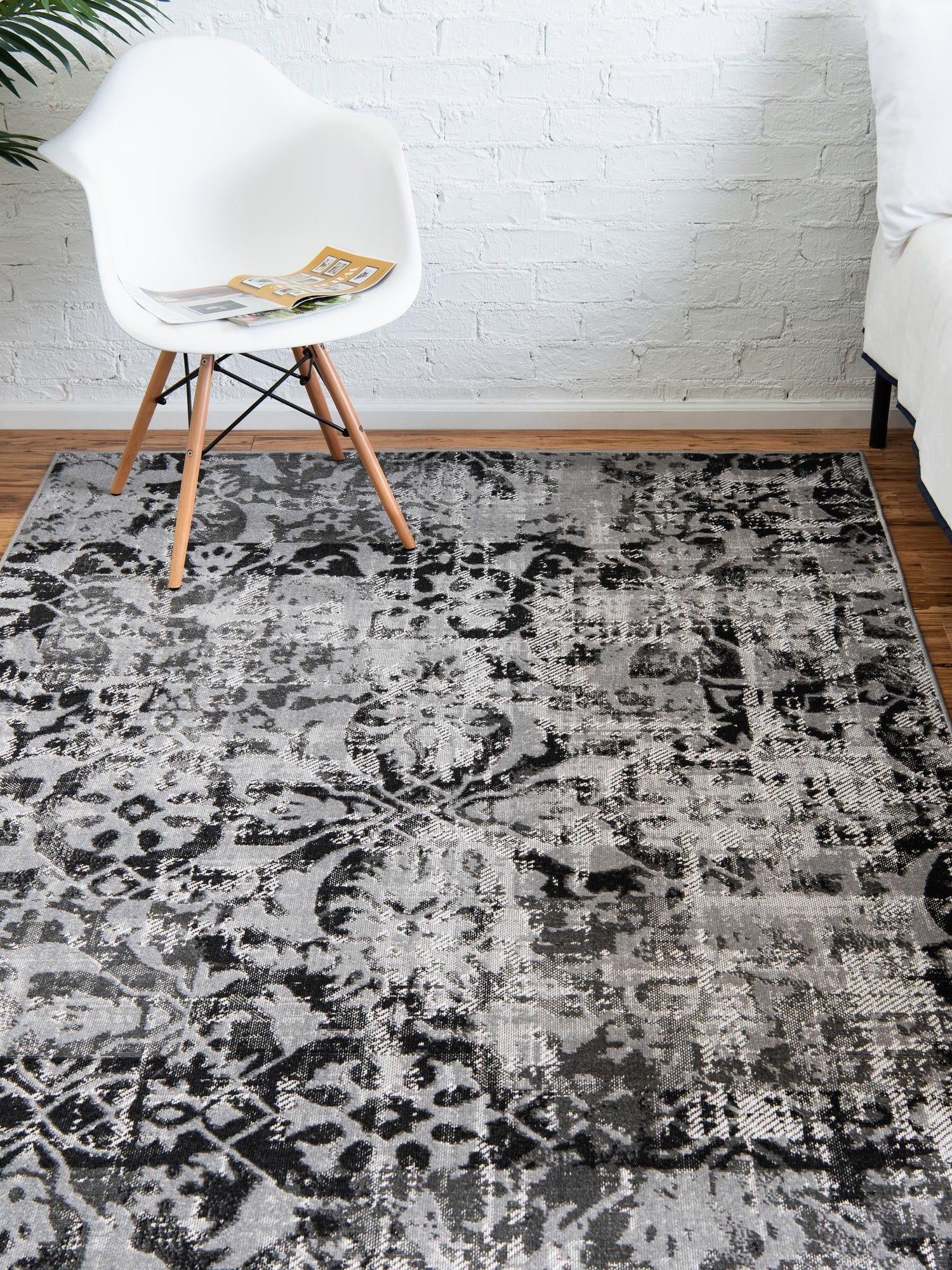 Gray 9' x 12' Lucerne Rectangle Area Rug 100% Polypropylene Traditional Classic Easy Clean Carpet for Kitchens, Living Rooms, Bedroom, Office for Sale at Rug Engine