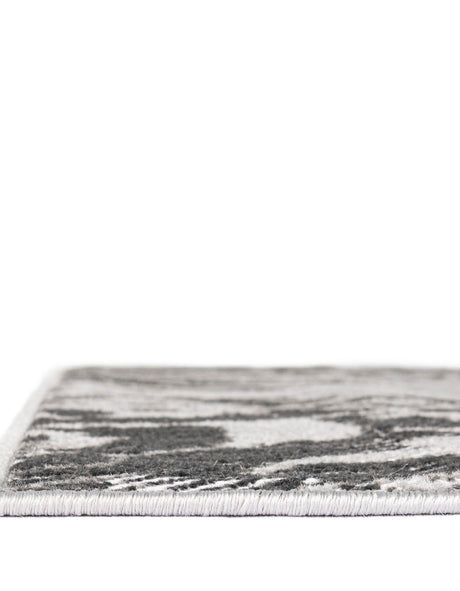 Gray 5' 3 x 8' Lucerne Rectangle Area Rug 100% Polypropylene Traditional Classic Easy Clean Carpet for Kitchens, Living Rooms, Bedroom, Office for Sale at Rug Engine