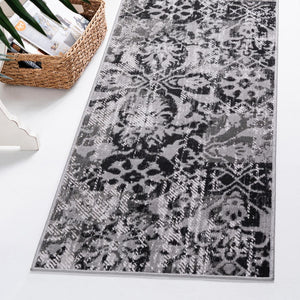 Gray 2' x 6' 1 Lucerne Runner Area Rug 100% Polypropylene Traditional Classic Easy Clean Carpet for Kitchens, Living Rooms, Bedroom, Office for Sale at Rug Engine