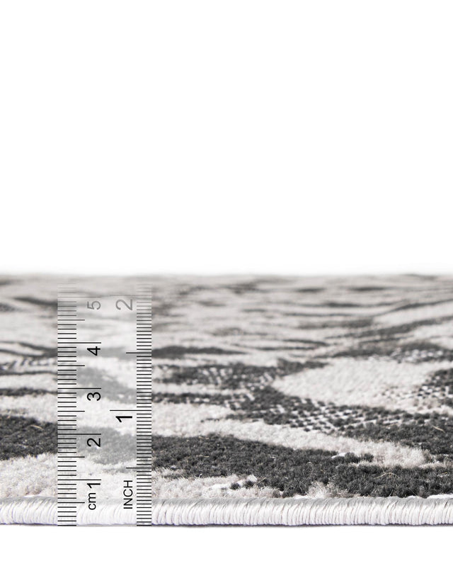 Gray 2' 7 x 10' Lucerne Runner Area Rug 100% Polypropylene Traditional Classic Easy Clean Carpet for Kitchens, Living Rooms, Bedroom, Office for Sale at Rug Engine