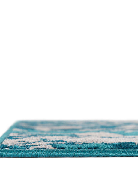 Blue 5' 3 x 8' Lucerne Rectangle Area Rug 100% Polypropylene Traditional Classic Easy Clean Carpet for Kitchens, Living Rooms, Bedroom, Office for Sale at Rug Engine