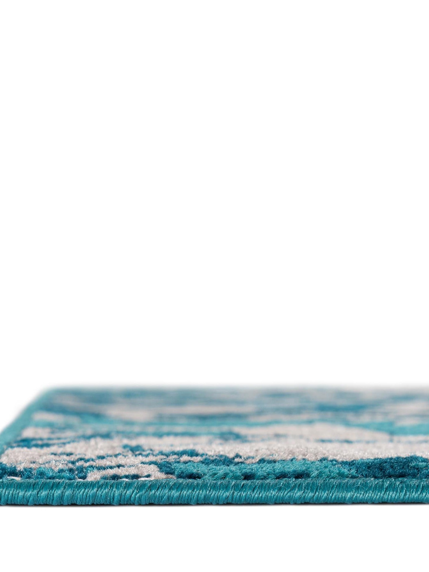 Blue 4' 1 x 6' 1 Lucerne Rectangle Area Rug 100% Polypropylene Traditional Classic Easy Clean Carpet for Kitchens, Living Rooms, Bedroom, Office for Sale at Rug Engine