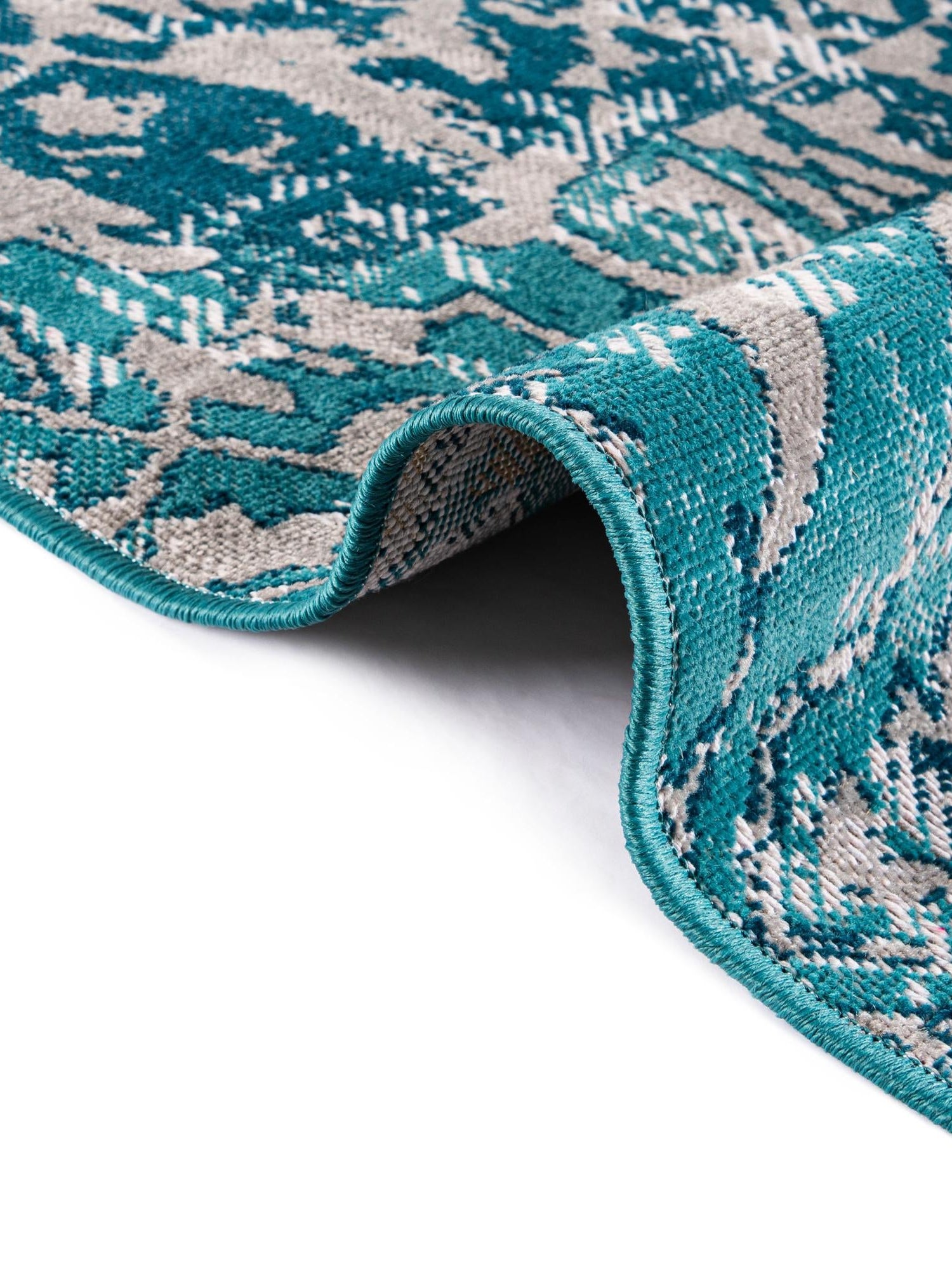 Blue 7' 10 x 10' Lucerne Rectangle Area Rug 100% Polypropylene Traditional Classic Easy Clean Carpet for Kitchens, Living Rooms, Bedroom, Office for Sale at Rug Engine
