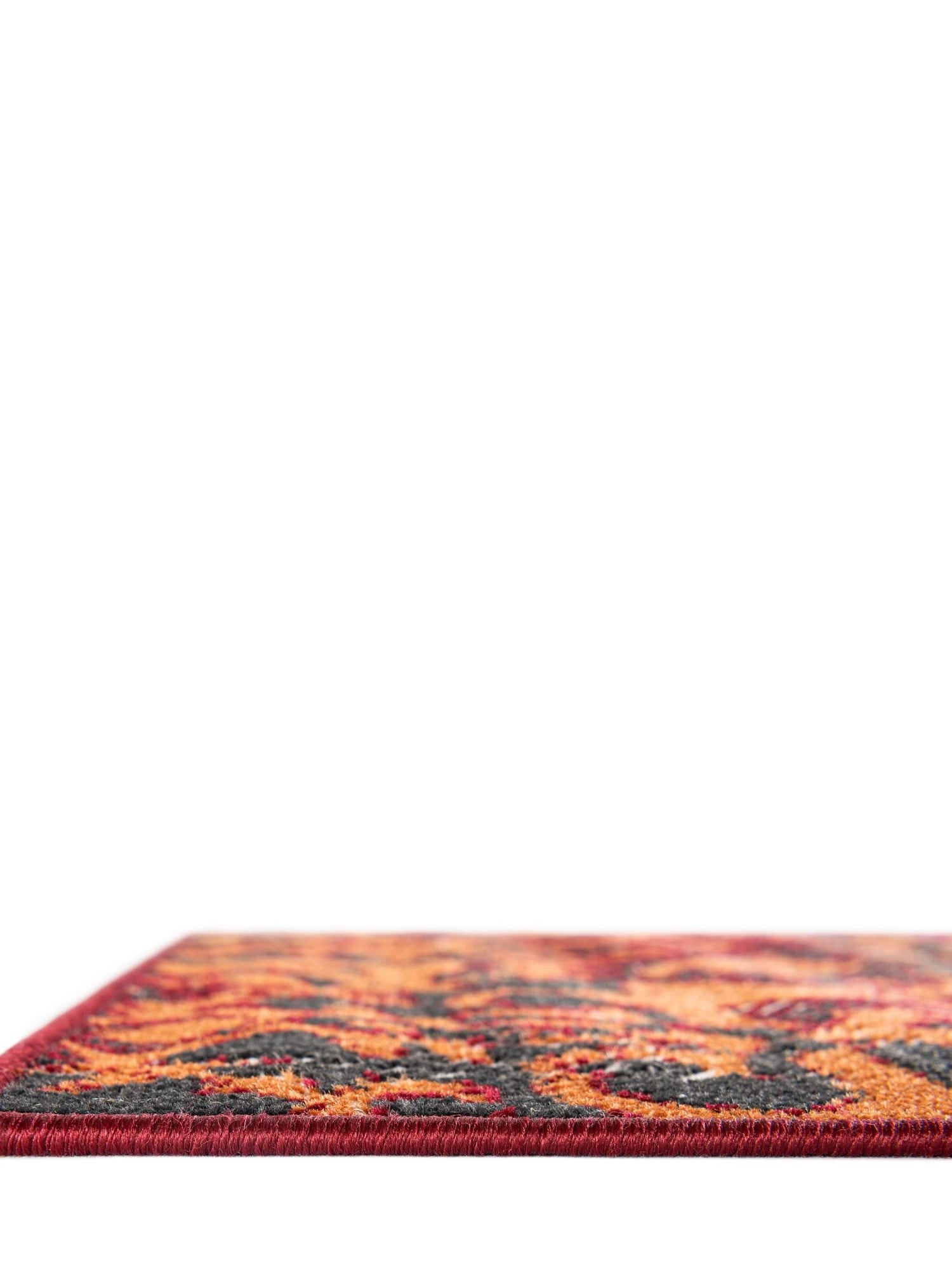 Rust Red 7' 10 x 10' Lucerne Rectangle Area Rug 100% Polypropylene Traditional Classic Easy Clean Carpet for Kitchens, Living Rooms, Bedroom, Office for Sale at Rug Engine