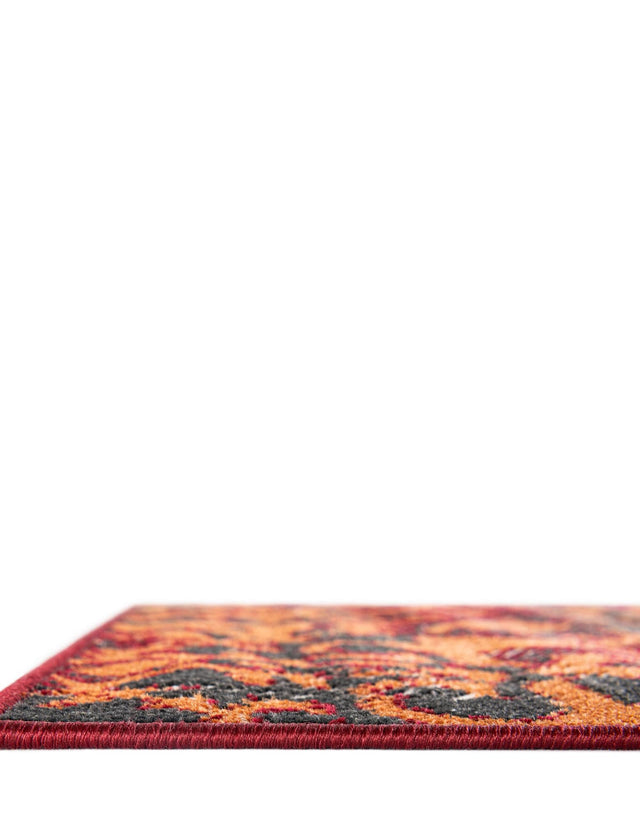 Rust Red 7' 10 x 10' Lucerne Rectangle Area Rug 100% Polypropylene Traditional Classic Easy Clean Carpet for Kitchens, Living Rooms, Bedroom, Office for Sale at Rug Engine
