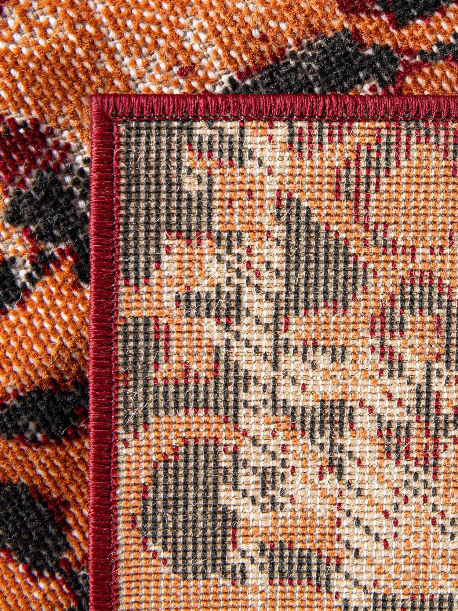 Rust Red 9' x 12' Lucerne Rectangle Area Rug 100% Polypropylene Traditional Classic Easy Clean Carpet for Kitchens, Living Rooms, Bedroom, Office for Sale at Rug Engine