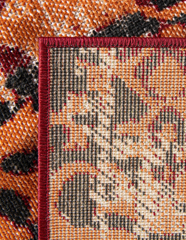 Rust Red 9' x 12' Lucerne Rectangle Area Rug 100% Polypropylene Traditional Classic Easy Clean Carpet for Kitchens, Living Rooms, Bedroom, Office for Sale at Rug Engine