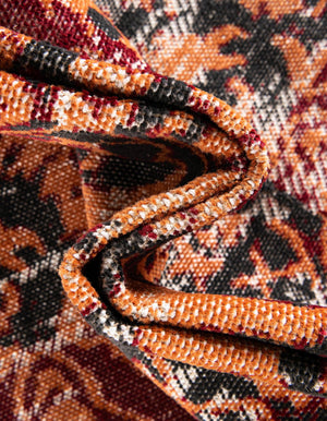 Rust Red 2' 7 x 10' Lucerne Runner Area Rug 100% Polypropylene Traditional Classic Easy Clean Carpet for Kitchens, Living Rooms, Bedroom, Office for Sale at Rug Engine
