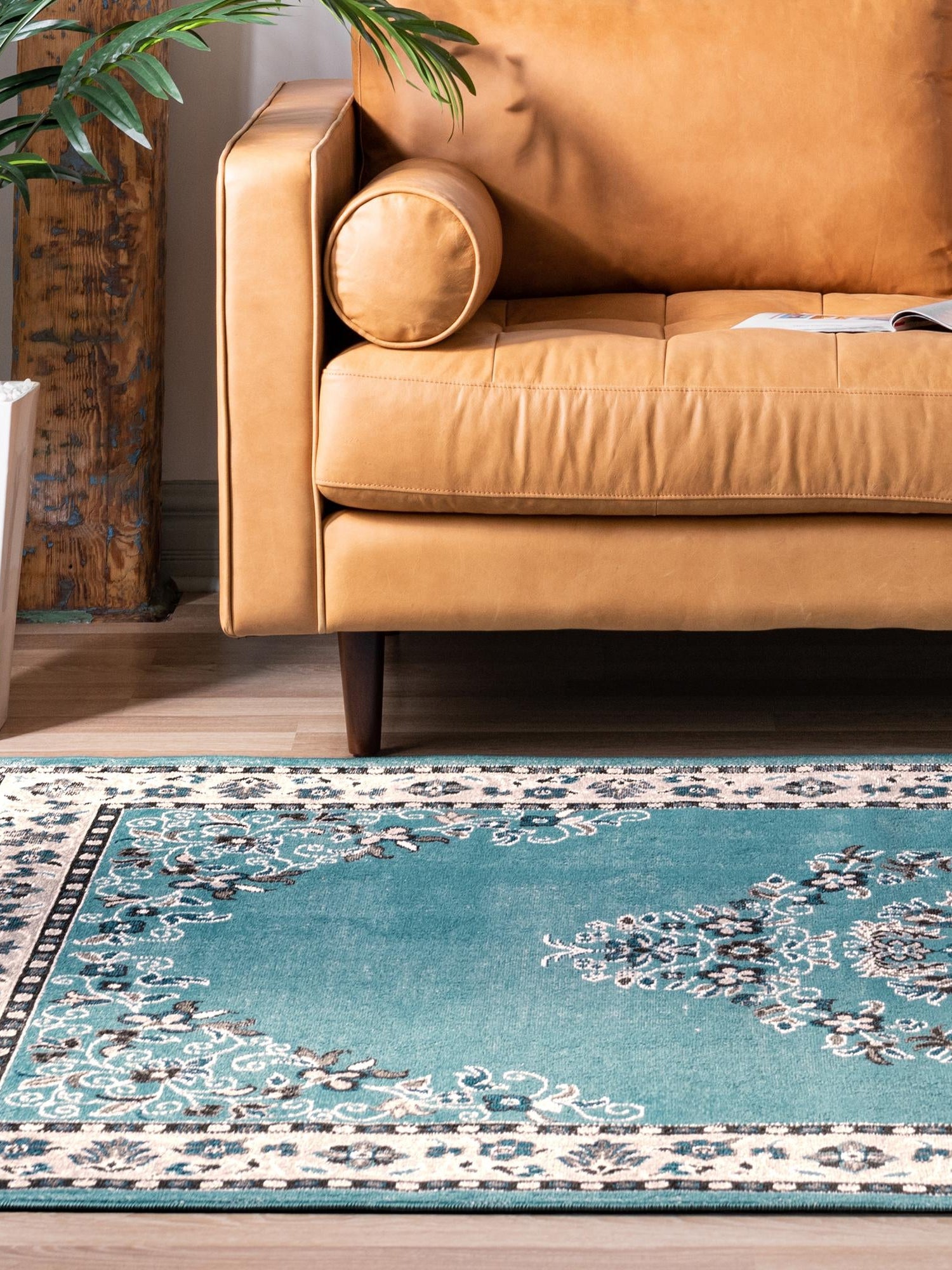 Blue 7' 10 x 10' Lucerne Rectangle Area Rug 100% Polypropylene Traditional Classic Easy Clean Carpet for Kitchens, Living Rooms, Bedroom, Office for Sale at Rug Engine